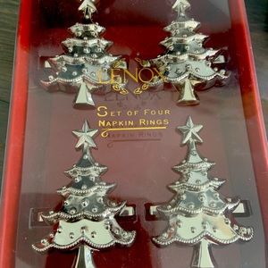 Lenox Christmas tree napkin holders